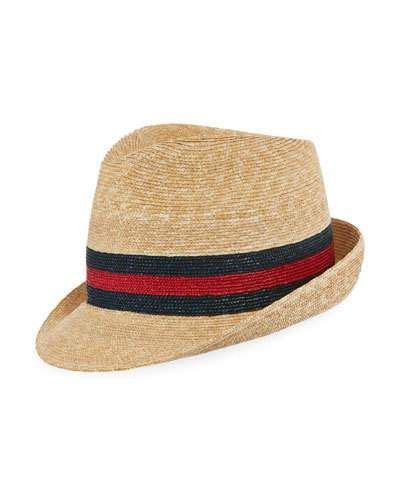 gucci trilby hat brown|mr porter gucci hat.